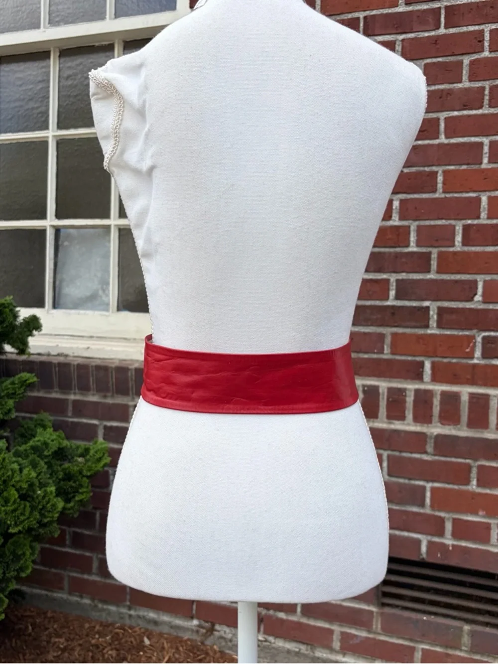 Vintage red leather